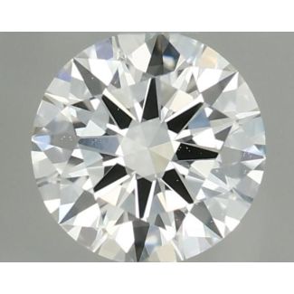 0.37 Carat Round F VS2 EX VG GIA Natural Diamond