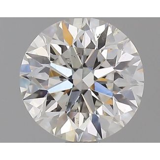 1.0 Carat Round G SI1 EX GIA Natural Diamond