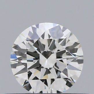 0.36 Carat Round H VVS2 EX GIA Natural Diamond