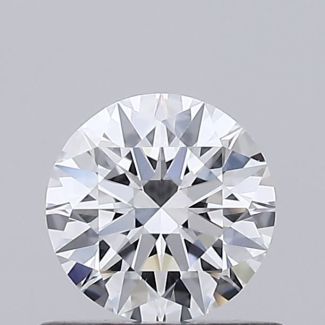 0.53 Carat Round D VVS1 EX GIA Natural Diamond