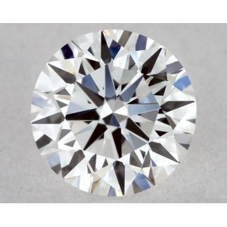 0.31 Carat Round F VVS1 EX VG GIA Natural Diamond