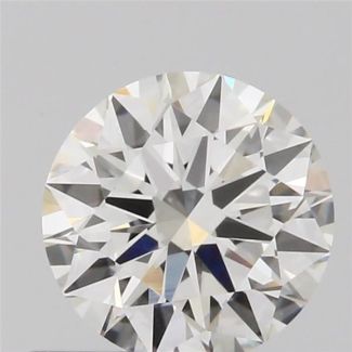 0.50 Carat Round H VVS2 EX VG GIA Natural Diamond