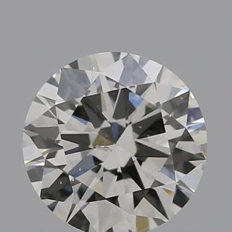 0.50 Carat Round I SI1 EX VG GIA Natural Diamond