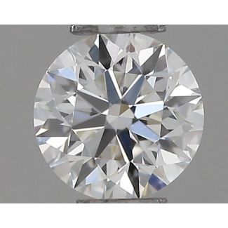 0.22 Carat Round F VVS1 EX VG GIA Natural Diamond