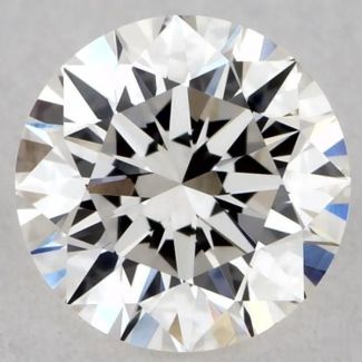 0.35 Carat Round H VVS1 EX GIA Natural Diamond