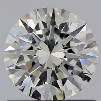 0.70 Carat Round I VVS1 EX GIA Natural Diamond