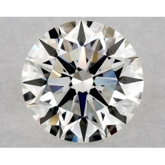 0.42 Carat Round H VVS2 EX VG GIA Natural Diamond