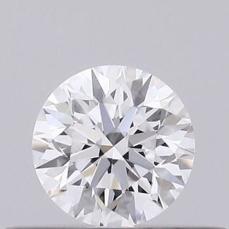 0.27 Carat Round D VVS1 EX GIA Natural Diamond