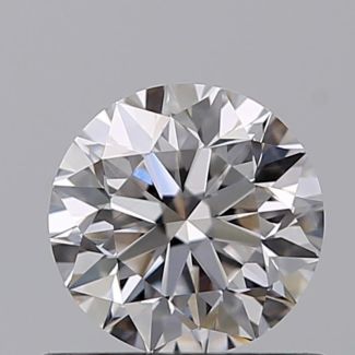 0.60 Carat Round F VVS2 VG EX GIA Natural Diamond