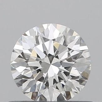 0.55 Carat Round H VS1 EX GIA Natural Diamond