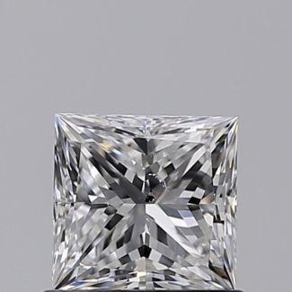 0.71 Carat Princess D SI2 - EX VG GIA Natural Diamond