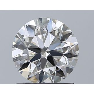 1.0 Carat Round H VS2 EX VG GIA Natural Diamond