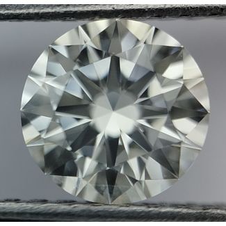 0.55 Carat Round I VVS1 EX VG IGI Natural Diamond