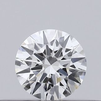 0.19 Carat Round F VS1 EX GIA Natural Diamond