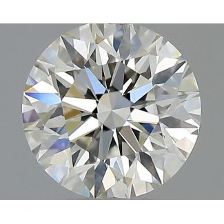 0.60 Carat Round I VVS2 EX GIA Natural Diamond