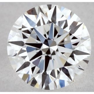 0.35 Carat Round E VVS2 EX VG GIA Natural Diamond