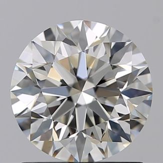 1.00 Carat Round H VVS2 EX VG GIA Natural Diamond