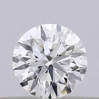 0.18 Carat Round H SI1 EX GIA Natural Diamond