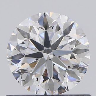 0.60 Carat Round D SI1 VG EX GIA Natural Diamond