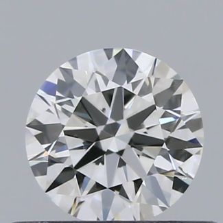 0.41 Carat Round F SI1 EX GIA Natural Diamond