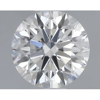 0.45 Carat Round H VS1 EX GIA Natural Diamond