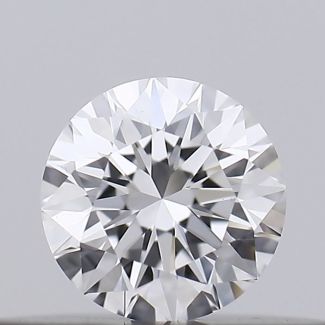 0.19 Carat Round D VVS2 EX GIA Natural Diamond