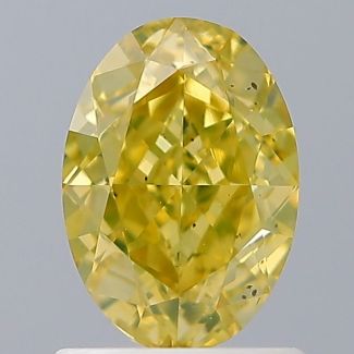 1.22 Carat Oval Fancy Deep Yellow SI1 - EX VG GIA Natural Diamond