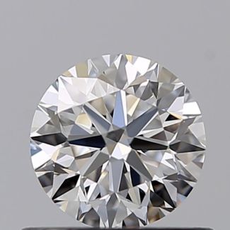 0.50 Carat Round E VVS2 VG EX GIA Natural Diamond