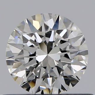 0.45 Carat Round F VVS2 VG EX GIA Natural Diamond