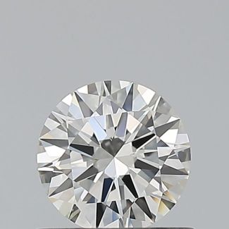 0.52 Carat Round I VVS1 EX GIA Natural Diamond