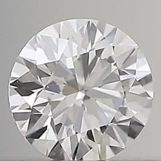 0.21 Carat Round E VVS1 EX GIA Natural Diamond