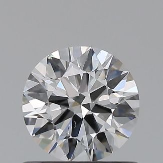 0.6 Carat Round D SI1 EX VG GIA Natural Diamond