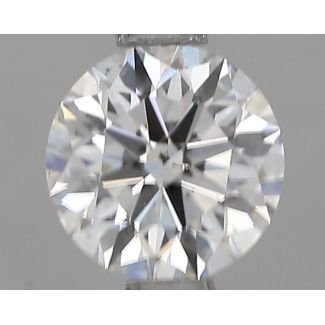 0.71 Carat Round H SI1 EX GIA Natural Diamond