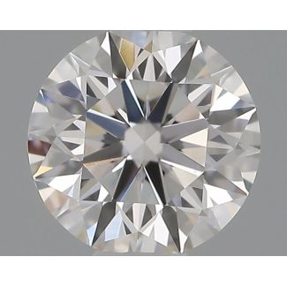 0.35 Carat Round H VVS1 EX GIA Natural Diamond