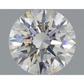 0.35 Carat Round F SI1 EX GIA Natural Diamond