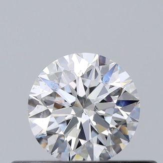 0.35 Carat Round D SI1 EX GIA Natural Diamond