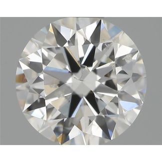 0.70 Carat Round F SI2 EX VG GIA Natural Diamond