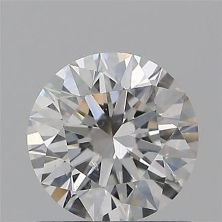 0.70 Carat Round F SI1 EX GIA Natural Diamond