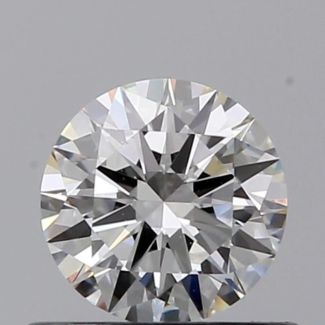 0.45 Carat Round H VS1 EX GIA Natural Diamond