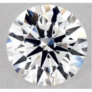 0.37 Carat Round E VVS2 EX VG GIA Natural Diamond