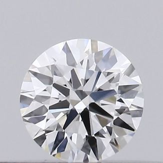 0.18 Carat Round D VS2 EX GIA Natural Diamond