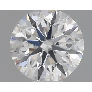 0.35 Carat Round F SI1 EX GIA Natural Diamond