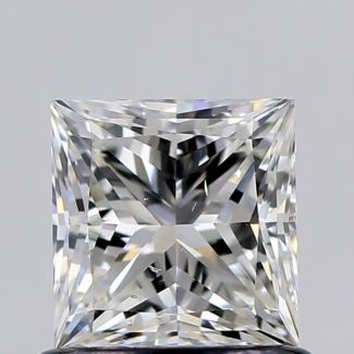 0.80 Carat Princess H SI1 - EX G GIA Natural Diamond