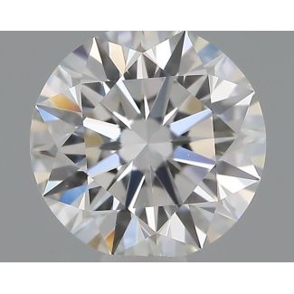 0.54 Carat Round F VVS2 EX GIA Natural Diamond