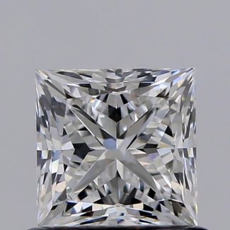 0.70 Carat Princess F VVS1 - EX VG GIA Natural Diamond