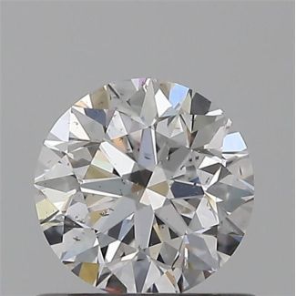 0.60 Carat Round E SI2 VG EX GIA Natural Diamond