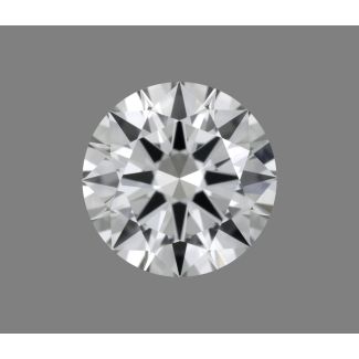 0.37 Carat Round F VVS1 EX GIA Natural Diamond