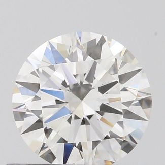 0.5 Carat Round H VVS1 EX GIA Natural Diamond