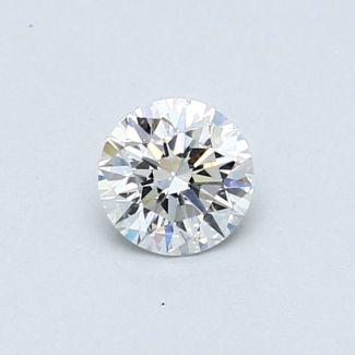 0.39 Carat Round D VS2 VG EX GIA Natural Diamond