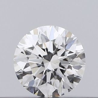 0.18 Carat Round G SI2 EX GIA Natural Diamond